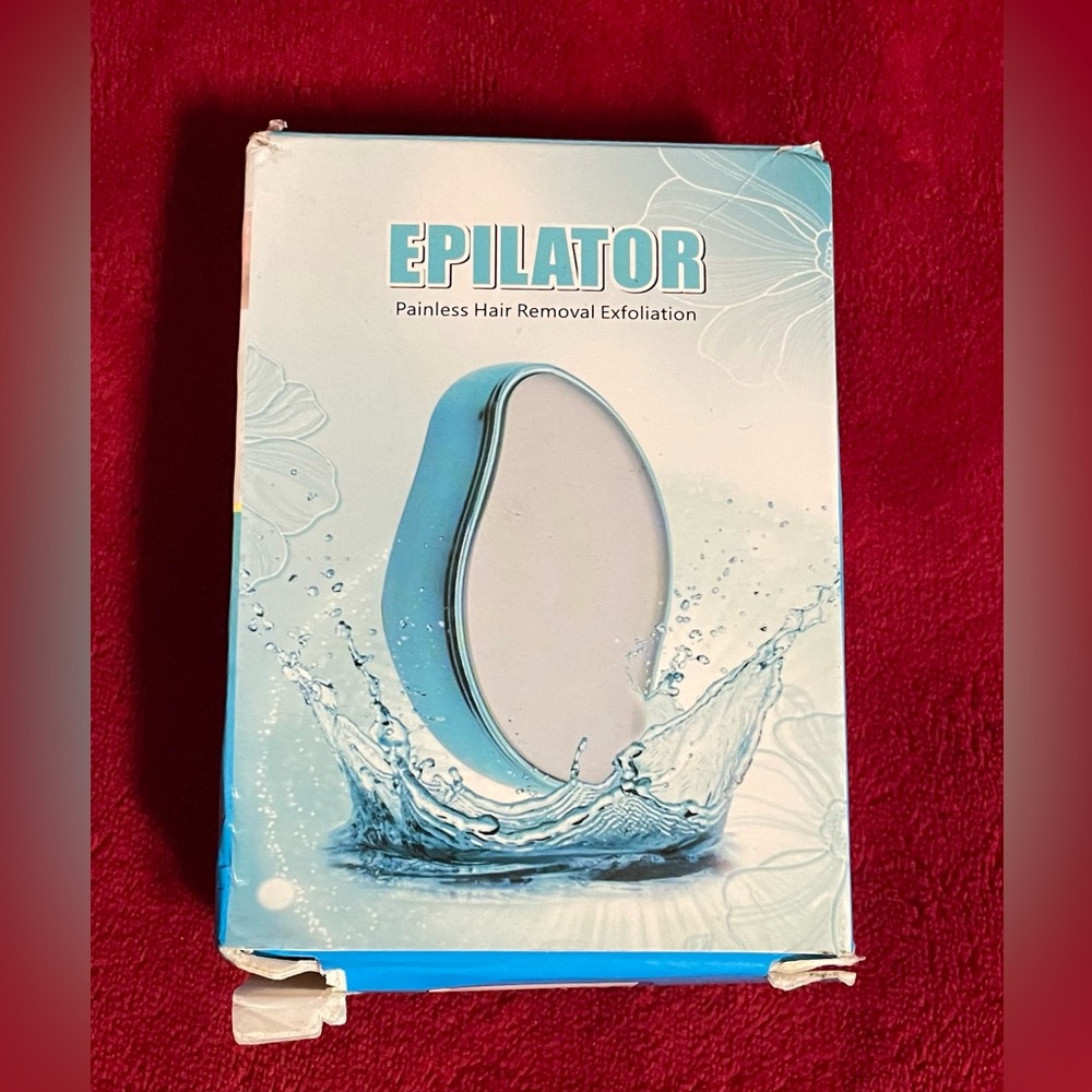 NEW Epilator Painless Hair Removal Exfoliation Portable Bright Black Washable